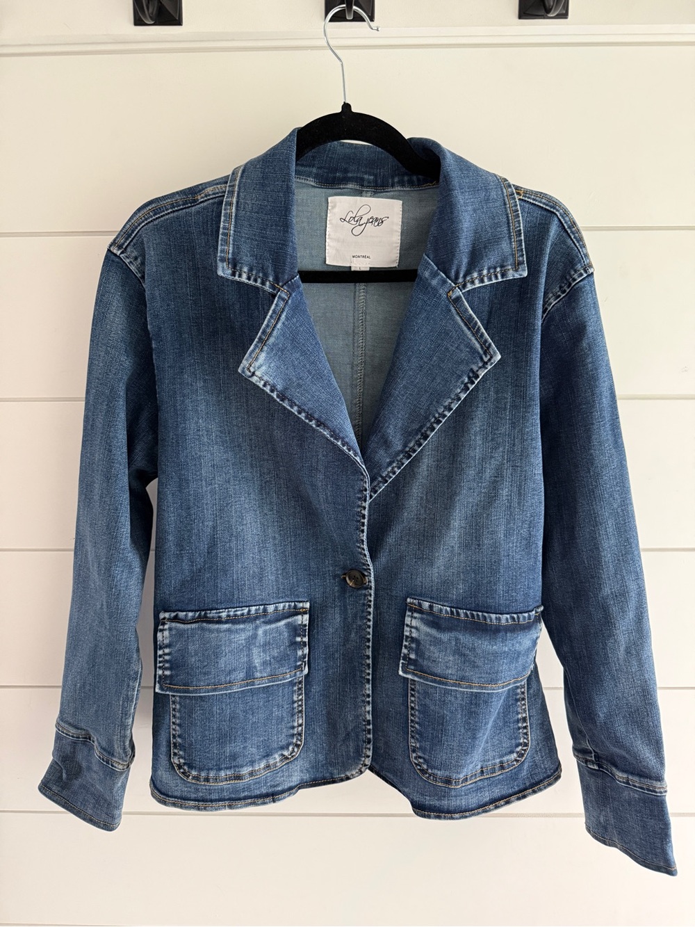 Lola Jeans Denim Blazer, *Size Large